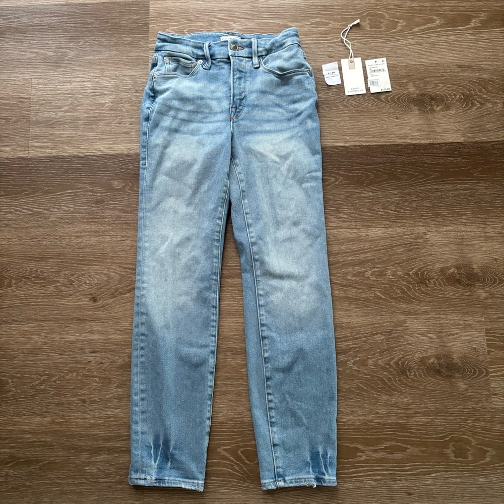 Good American Good Legs High Waist Cigarette Jeans